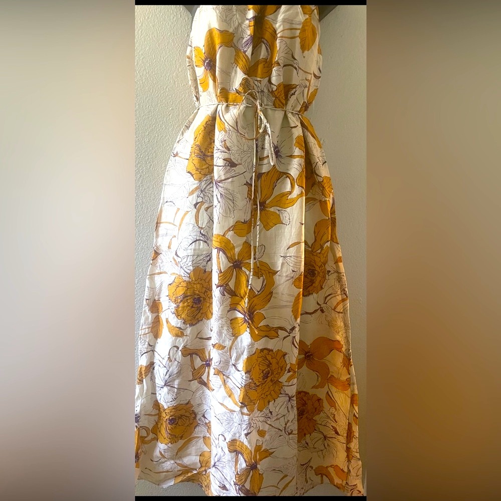 Mango maxi dress linen cotton fabric fresh summer dress